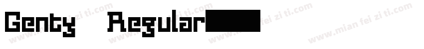Genty Regular字体转换